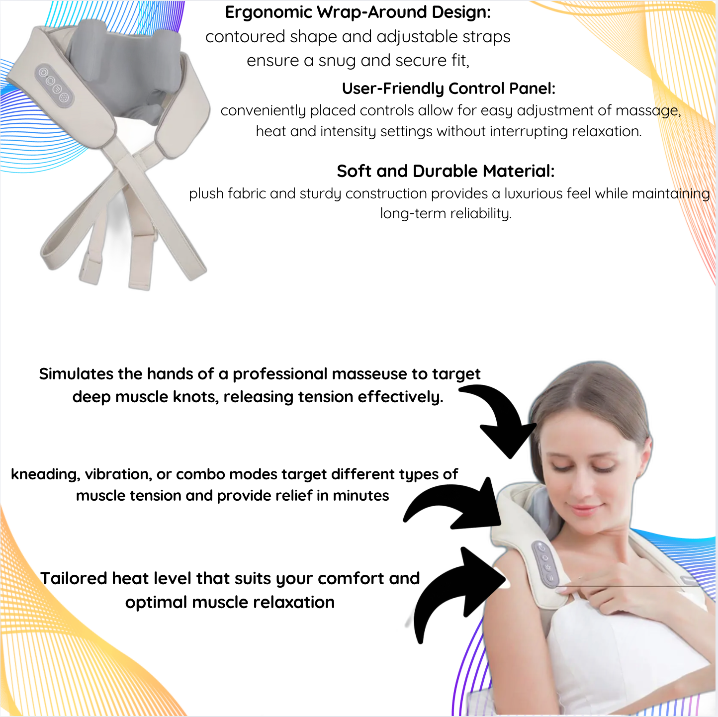 NeckNirvana: Heated Relaxation Massager
